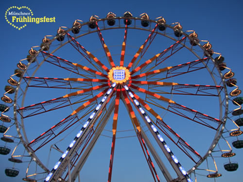 Riesenrad auf dem Frühlingsfest München Theresienwiese